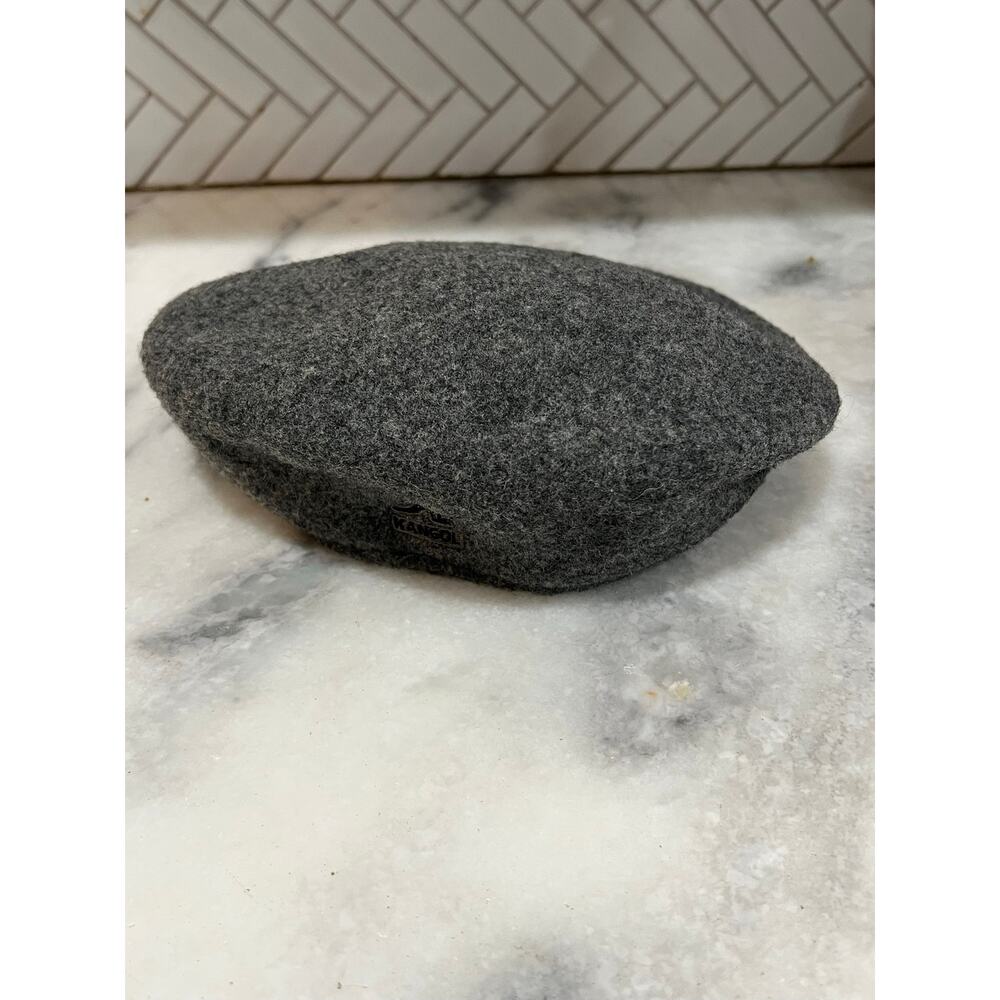 Kangol Wool Newsboy Cap Gray Made In USA Mens Medium Cabbie Hat
